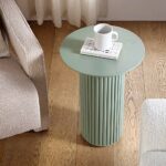 Maru Oak Round Side Table, Sage Green - Image 2