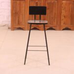 Antiquated Handmade Wooden Bar Chair - Image 2