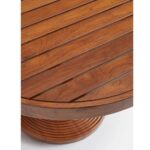 Acacia Solid Wood  Round Coffee Table - Image 6