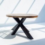 Harper Oval Top Mango Wood Dining Table - Image 5