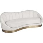 Velvet Curved Sofa - Image 3