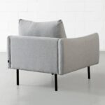 MAPLETON - Grey Fabric Chair - Image 3