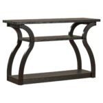 Stylish Black Finish Console Table Furniture - Image 3