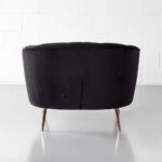 Black Velvet Chair - Image 5