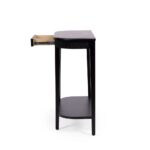 Handcrafted Wooden Black Finish Console Table - Image 5