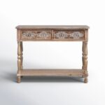 Handcarved Console table With Storage Table - Image 2