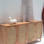 Naevia Rattan Doors Acacia Wood Sideboard - Image 2