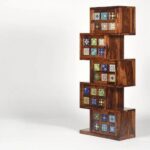 Mango Wood Modern Bookshelf - Image 8