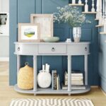 Handmade Mango Wood Natural Console Table - Image 3