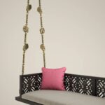 Solid Wood in Pristine White PU with Traditional Silver Finished Brass Chain - Image 5