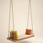 Indian Solid Wood In Pristine White PU with Traditional Silver Finished Brass Chain - Image 5