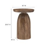 Wooden Handcrafted Unique Side Table - Image 5