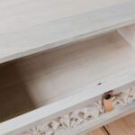 Handcarving Bedside Table 2 Drawer - Image 3