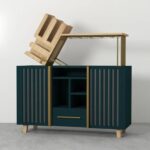 Hand Carved Antique Mango Wood Bar Unit - Image 2