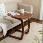 Curved Leg Wooden Side Table