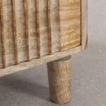 Mango Wood Bedside Table with Drawers - Image 5