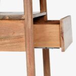 Handcrafted Bedside Table 1 Drawer Natural-Finish - Image 4