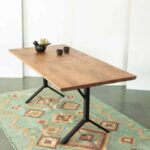Hand Carved Mango Wood Dining Table - Image 4