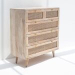 Eliza Rattan Wood Sideboard - Image 3