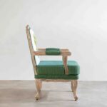 Wooden Artistic Teak Wood Armchair - Image 7