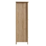 Frances Rattan Double Closet with 1 Drawer, Natural - Image 4