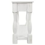 Handcrafted Mango Wooden White Console Table - Image 7