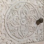 Hand Carved Bedside Table - Image 5