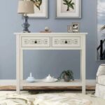 Handcrafted Mango Wood Console Table - Image 2