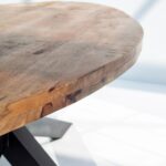 Harper Oval Top Mango Wood Dining Table - Image 6