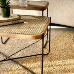 Handcrafted Cane Coffee Table -Set of 2 - Image 2