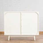 Wooden Bar Cabinet - Milky White - Image 4