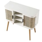 Handcrafted White Console & Sideboard | Mango Wood - Image 7