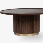 Handcrafted Round Mango Wood Coffee Table - Image 2