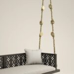 Solid Wood in Pristine White PU with Traditional Silver Finished Brass Chain - Image 4
