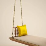 Indian Solid Wood In Pristine White PU with Traditional Silver Finished Brass Chain - Image 4