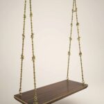 Indian Swing in Cherry Brown PU Finish and Antique Pure Traditional Brass Chain - Image 4