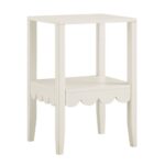 Henley Scalloped Edge Side Table, Light Sand - Image 5