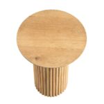Maru Oak Round Side Table, Oak - Image 3