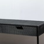 Black Two Drawer Wooden Console - Image 7