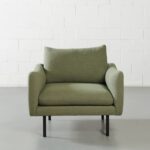 MAPLETON - Green Fabric Chair - Image 2