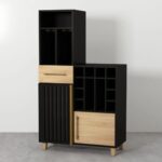 Wooden Artistic Mango Wood Bar Cabinet - Image 2