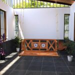 Modern Castle Style Tile Fitted Wooden Handmade Swing for Home [Jhula]