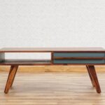 Wooden Coffee Table One Drawer Furniture - Image 3