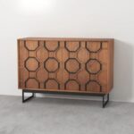 Handcrafted Mango Wood In Sideboard Indian Furniture - Image 4