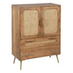 Solid Wood Rattan Sideboard in Sheesham Wood - Image 2