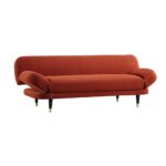 Solna 2-Seater Sofa Bed, Rust Velvet - Image 6