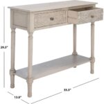 Modern Curved Mango Wood Console Table - Image 8