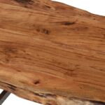 Edge coffee table with steel legs - Image 6