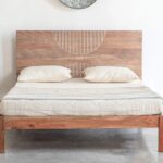 Handcrafted Antique Hand Design Bed - Image 2