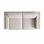 Dipley Oatmeal Fabric Sofa, 2-Seater - Image 5